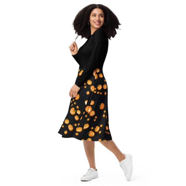 Jack-O'-Lantern Midi Dress (with Pockets!) - Image 4