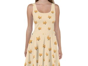 pixel Shiba Inu dress