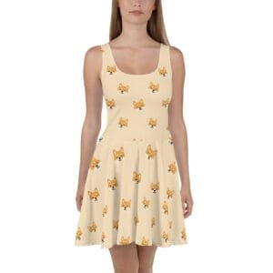 pixel Shiba Inu dress