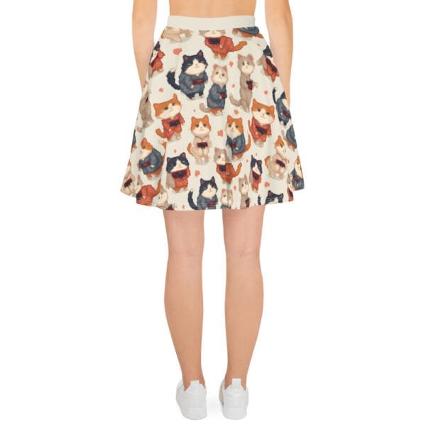 Pixel Cats in Kimono Skater Skirt - Image 3