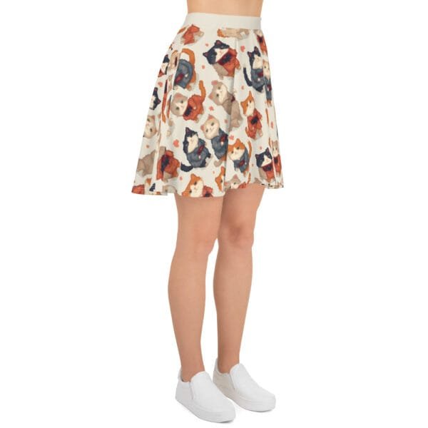 Pixel Cats in Kimono Skater Skirt - Image 5