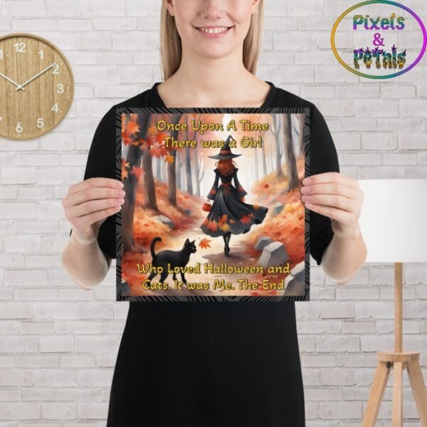 "Once Upon a Time" Witch & Cat Poster - Image 4