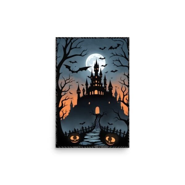"Haunted Castle" Bats & Jack-O'-Lanterns Poster - Image 5