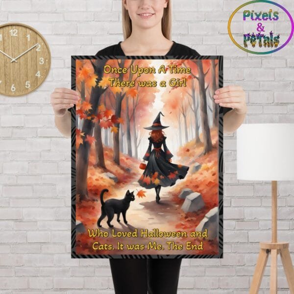 "Once Upon a Time" Witch & Cat Poster
