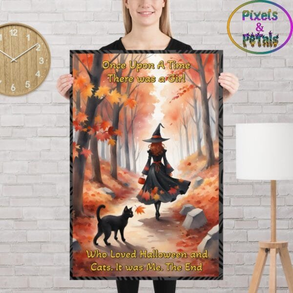 "Once Upon a Time" Witch & Cat Poster - Image 2