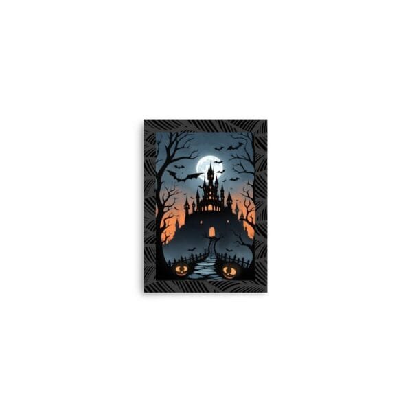"Haunted Castle" Bats & Jack-O'-Lanterns Poster - Image 10