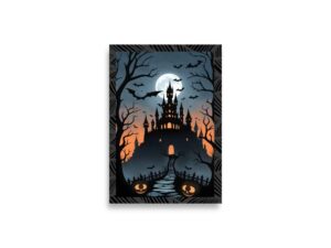 Halloween castle poster