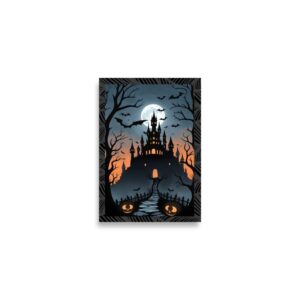 Halloween castle poster