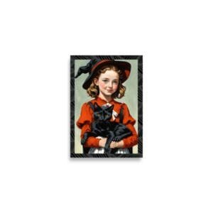 Halloween witch art print