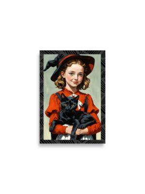 Halloween witch art print