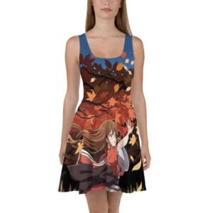fall anime skater dress