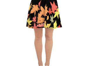 fall leaves skater skirt