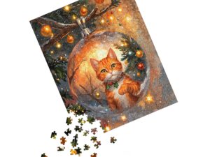 Christmas cat puzzle