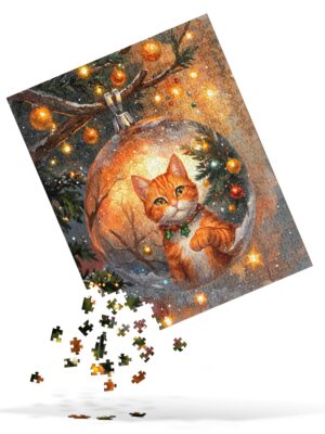 Christmas cat puzzle
