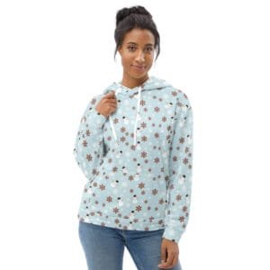 Snowflakes and Snowmen Unisex Hoodie