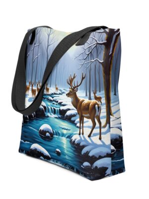 winter nature tote bag