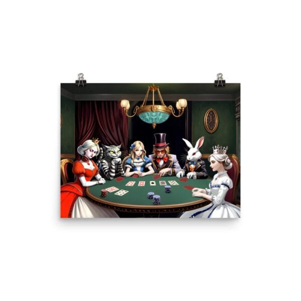 Poker Night in Wonderland Poster - Image 2