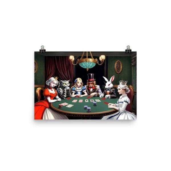 Poker Night in Wonderland Poster - Image 3