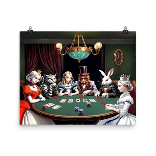 Poker Night in Wonderland Poster - Image 4