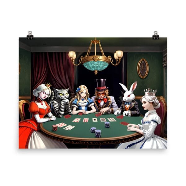 Poker Night in Wonderland Poster - Image 5