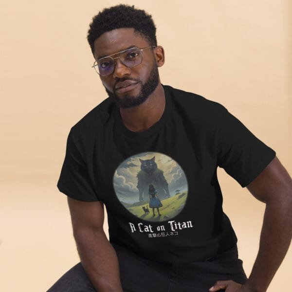 A Cat on Titan Tee - Image 6