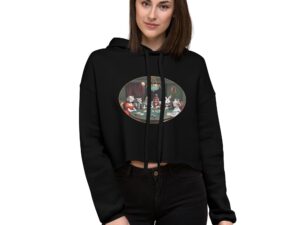 Alice in Wonderland crop hoodie