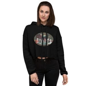 Alice in Wonderland crop hoodie