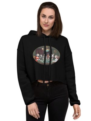 Alice in Wonderland crop hoodie