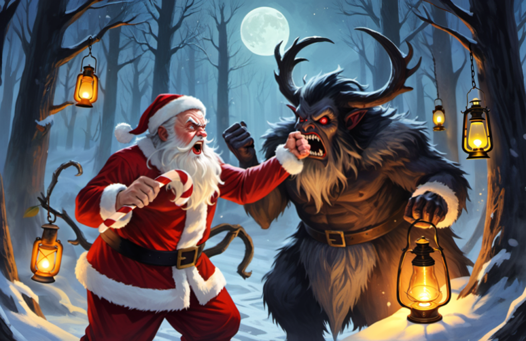 Santa vs Krampus Poster Image