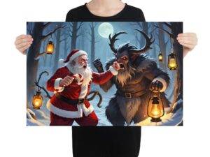 Santa vs Krampus poster