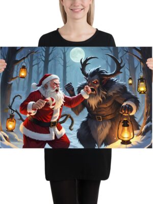 Santa vs Krampus poster