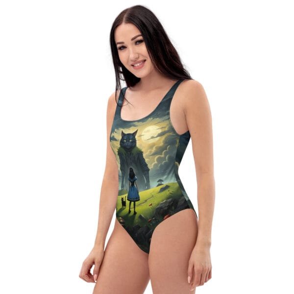 A Cat on Titan One-Piece Swimsuit - Image 5