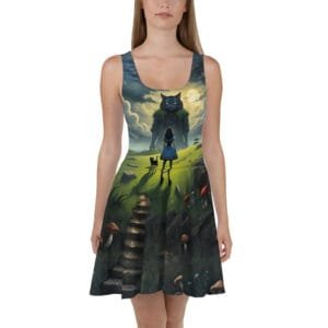 A Cat on Titan Skater Dress