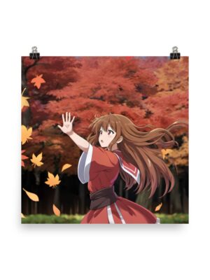 fall anime art poster
