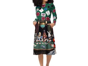 Alice in Wonderland midi dress