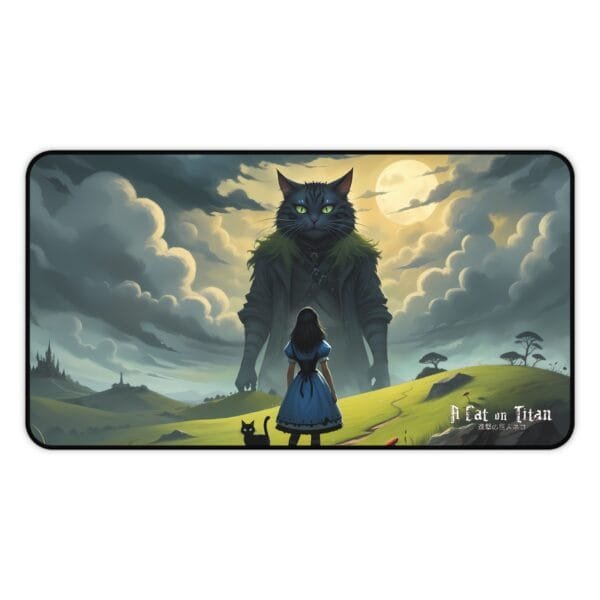A Cat on Titan Desk Mat - Image 9