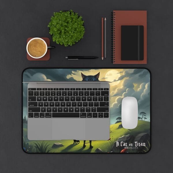 A Cat on Titan Desk Mat - Image 7