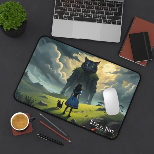 A Cat on Titan Desk Mat - Image 8