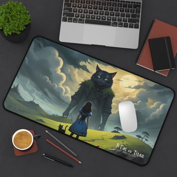 A Cat on Titan Desk Mat - Image 12