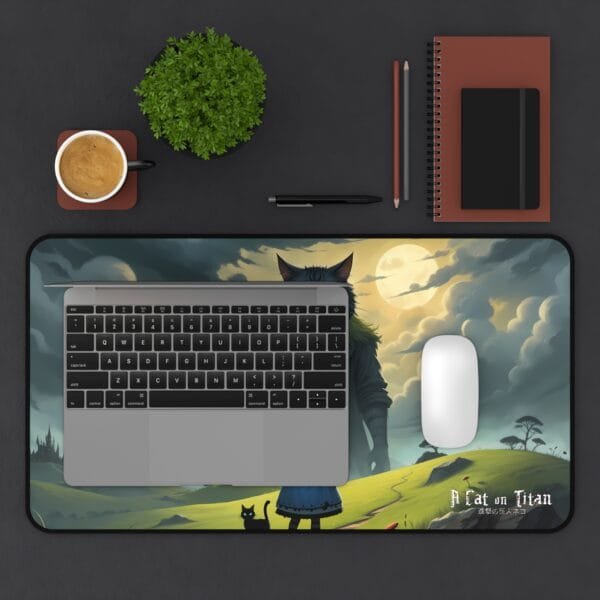 A Cat on Titan Desk Mat - Image 11
