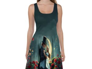 "Moonlit Waltz" Skater Dress