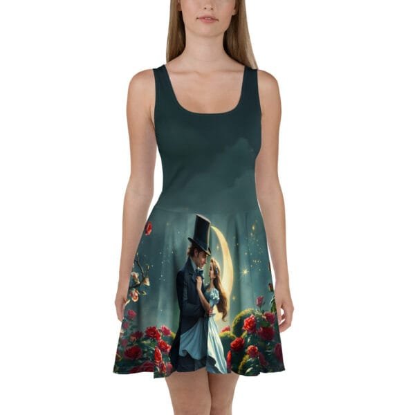 "Moonlit Waltz" Skater Dress