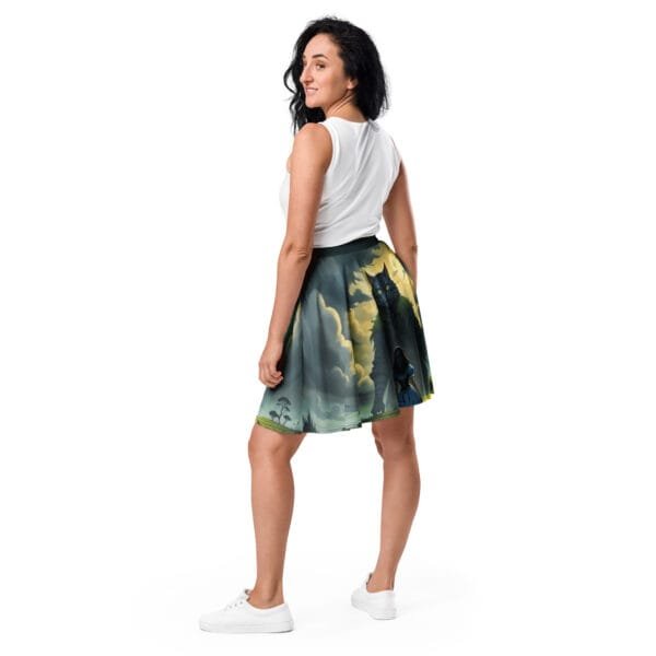 A Cat on Titan Skater Skirt - Image 3