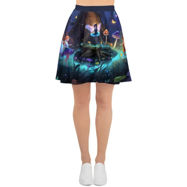 Dance at the Faerie Ring Skater Skirt