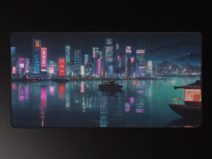 cyberpunk desk mat