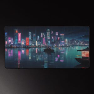 cyberpunk desk mat