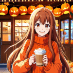 Autumn-chan at the Cat Cafe