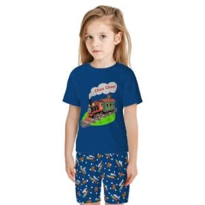 Rumi choo choo kids all-over print pajamas