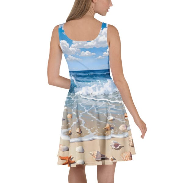 tropical print skater dress Sylvan Scoop Neck Skater Dress  Figura d'Estilo