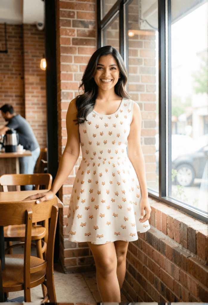 shiba inu dress pixel art skater